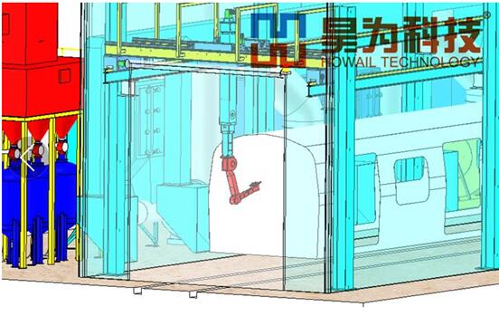 龍門(mén)八軸涂裝機(jī)器人效果圖