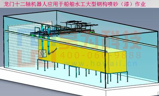 龍門十二軸A型涂裝機(jī)器人效果圖